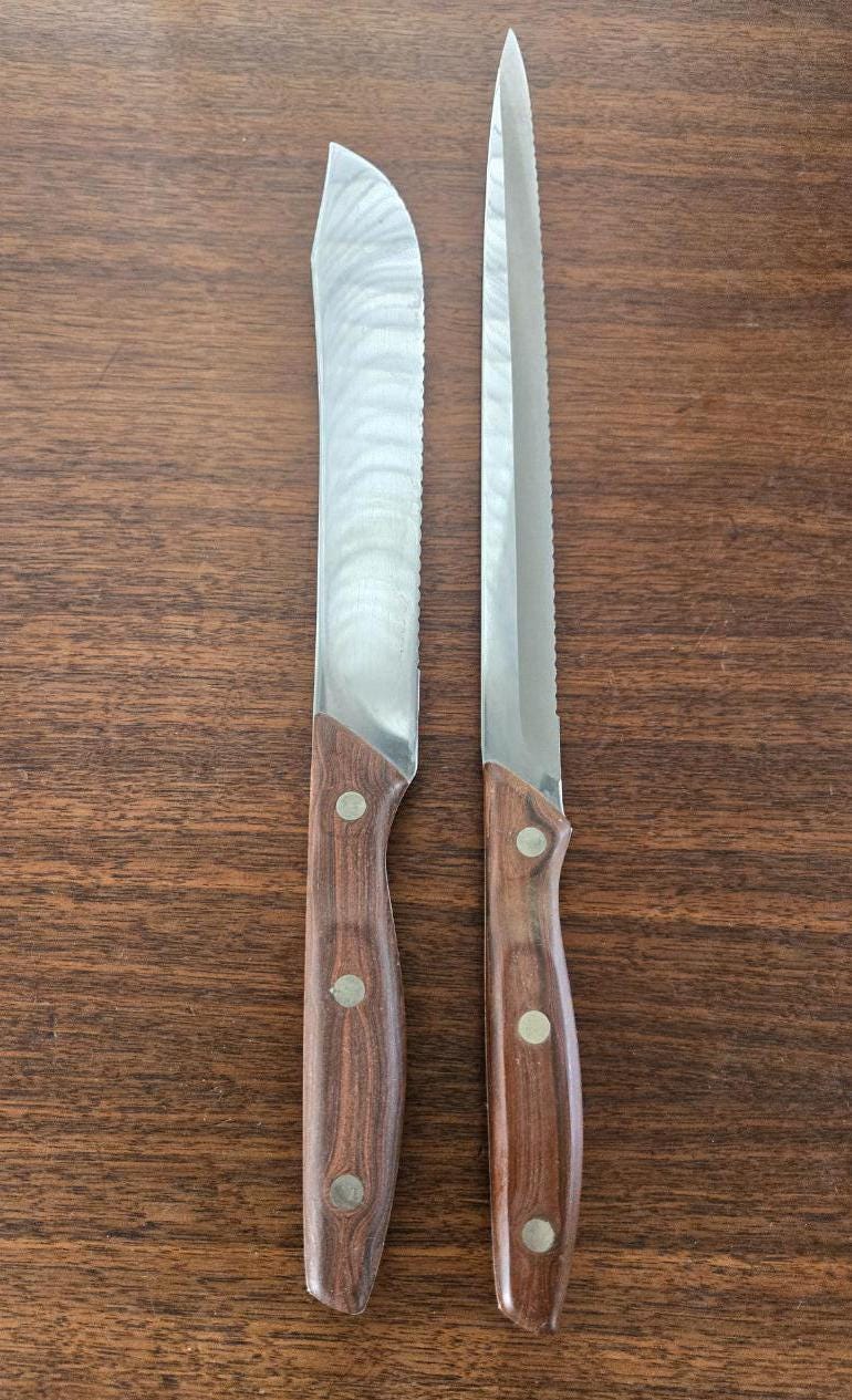 Full Tang Zylco Handcrafted Knives Set of 2, USA Vintage