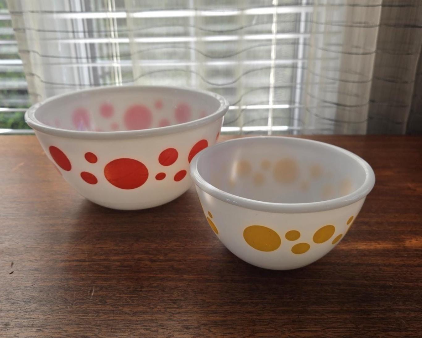 Polka Dot Bowls Hazel Atlas - Etsy
