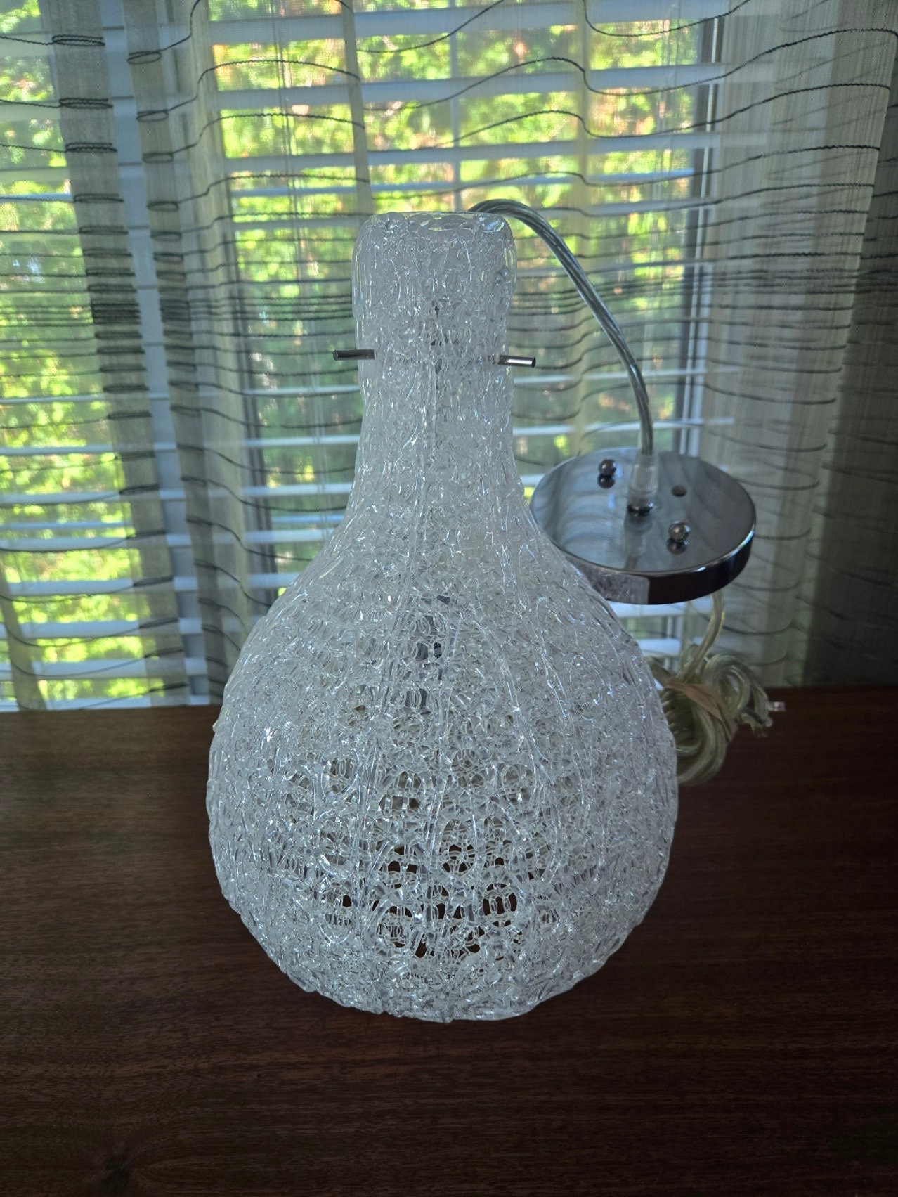 Spun Lucite Spaghetti Lamp - Etsy