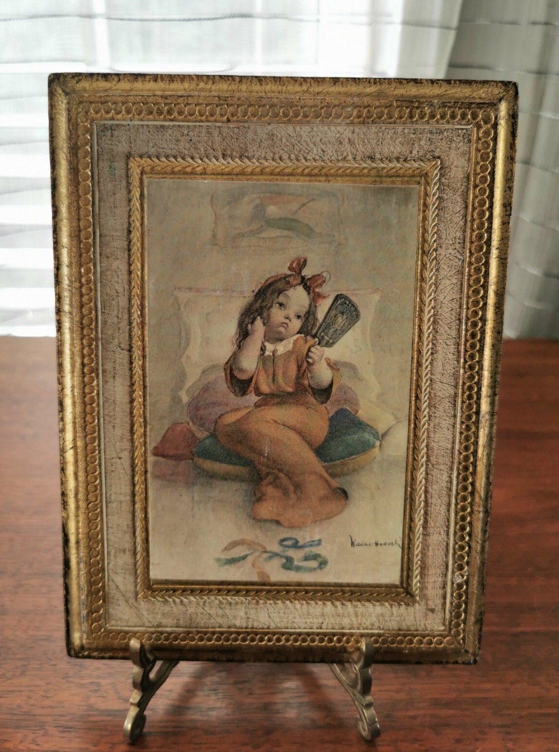 Italian Florentine Print Plaques Set of 2 Gesso Gilt on Wood - Etsy