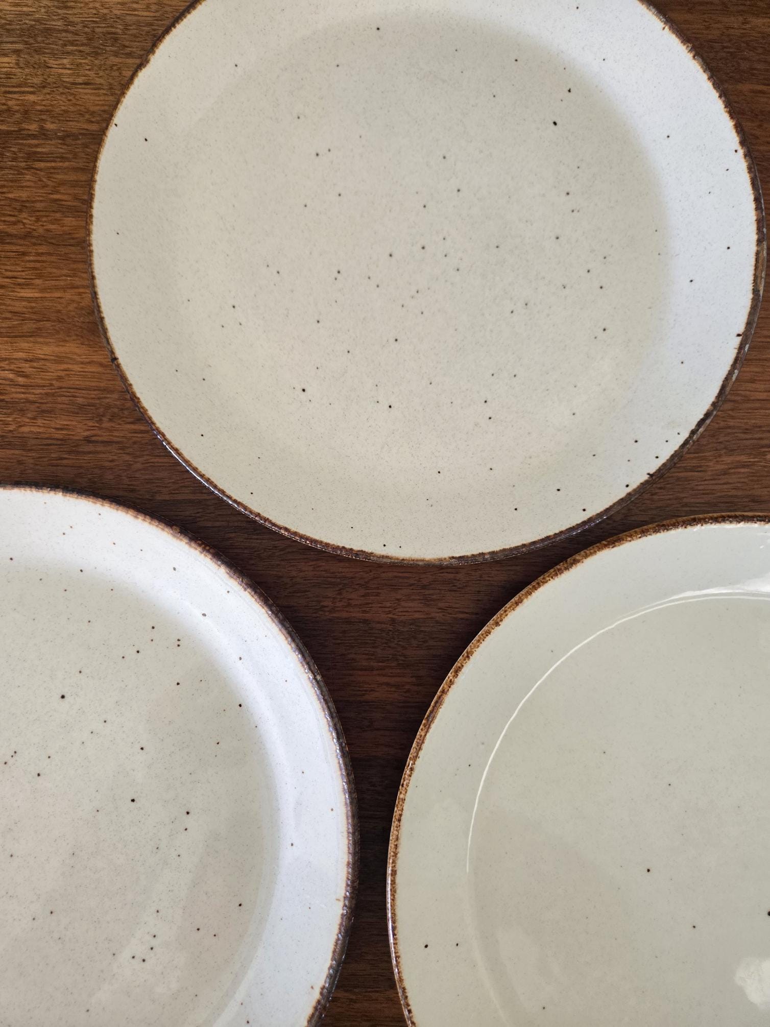 J G Meakin Lifestyle Plates Set of 3 Vintage England Stoneware