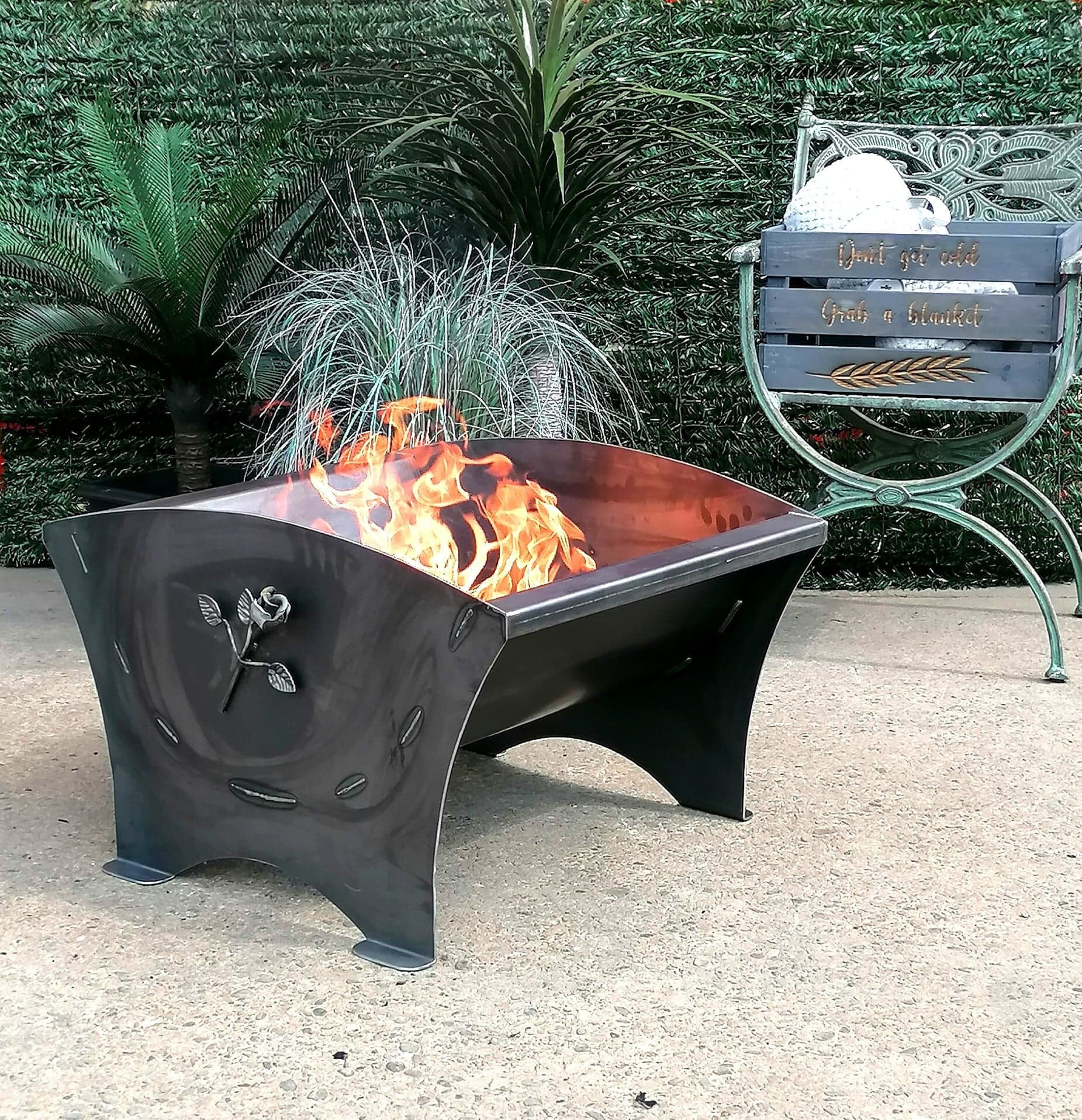 Bespoke Handmade Fire Pit 'Country Range' Outdoor Etsy