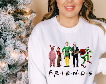 Friends Christmas sweatshirt I Cute christmas sweatshirt I comfy sweater I unisex ugly sweater I Unisex sweatshirt I friends xmas sweatshirt