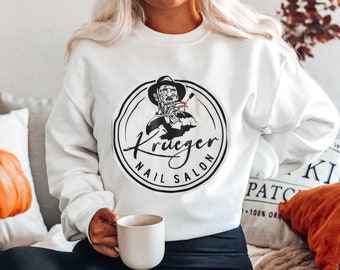 Freddy Krueger Unisex Halloween tee I Krueger Nail Salon shirt I Halloween Horror Movie teeI Spooky t-shirt I Halloween Shirt I sweatshirt