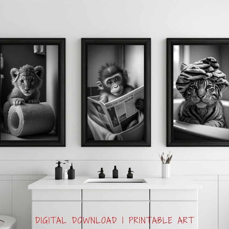 Fun Bathroom Wall Art - Etsy