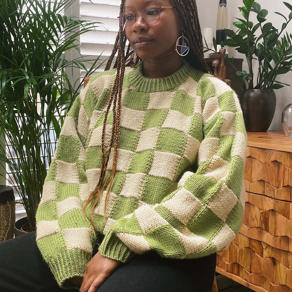 Gambit Jumper (English) Knitting Pattern PDF