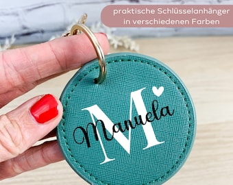 Schlüsselanhänger personalisiert Initiale und Name, kleines Geschenke beste Freundin, Mama, Freund, Geschenkidee Muttertag, Vatertag