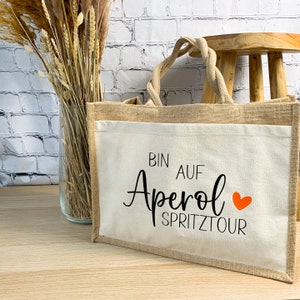 Aperol Spritz Stoffbeutel 39x35cm - Wiederverwendbare Einkaufstasche