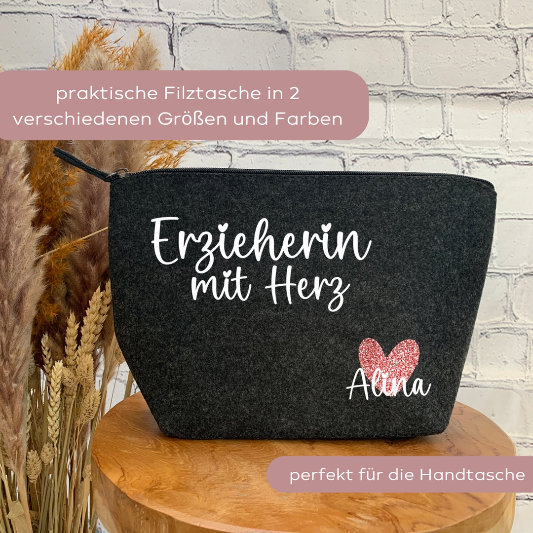 Shirtracer Baumwolltasche „So Sieht Ein Cooler Erzieher Aus“: 42x38 Cm, Mit Langer Schlaufe, Perfekt Als Geschenk