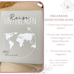 Travel Organizer mit Familiennamen, Organizer für die Tasche, Familienorganizer für die Familie image 8