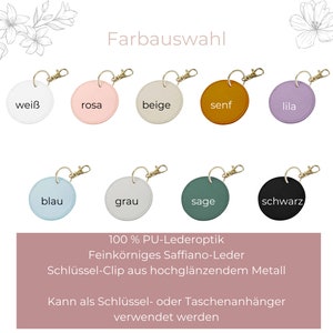 Schlüsselanhänger personalisiert Initiale und Name, kleines Geschenke beste Freundin, Mama, Freund, Geschenkidee Muttertag, Vatertag immagine 6