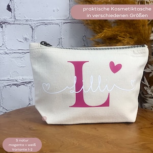 Kosmetiktasche personalisiert, Geburtstagsgeschenk Frau, beste Freundin, Geschenk zum Muttertag, Kleinigkeit Weihnachten