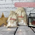 Nikolaussack personalisiert "Rentier" Motiv, Nikolausstiefel personalisiert, Nikolausbeutel als Geschenksäckchen, Weihnachtssack product logo