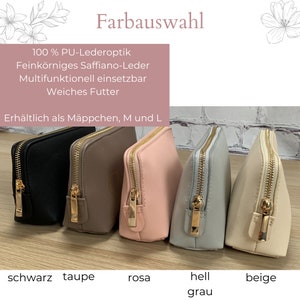 personalisierte Kosmetiktasche Initiale und Name, Geschenk Frau, Schminktasche für beste Freundin, Weihnachtsgeschenk Mama Bild 7