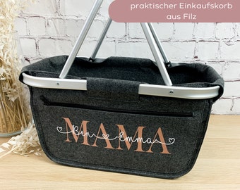 Einkaufskorb personalisiert Mama, Geburtstagsgeschenk Mama, Geschenk Mama Tante Schwester, Muttertag, Weihnachten