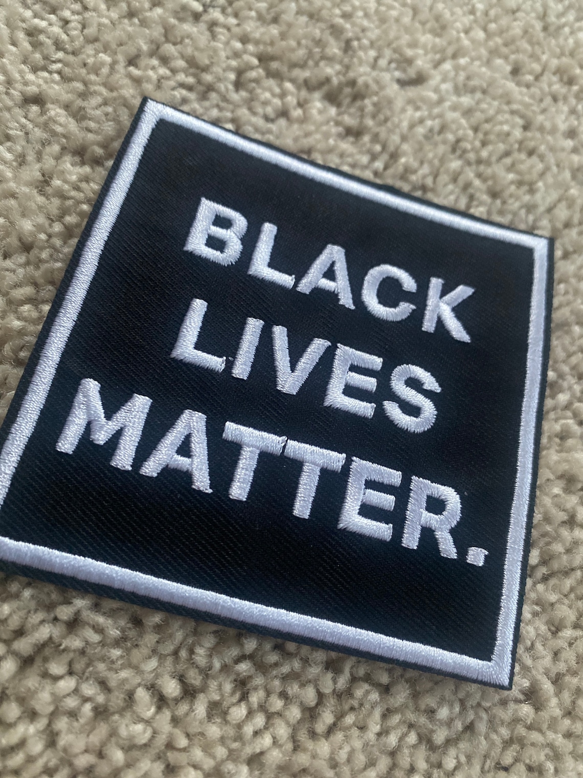 Black Lives Matter ironon patch embroidered BLM patches New Etsy
