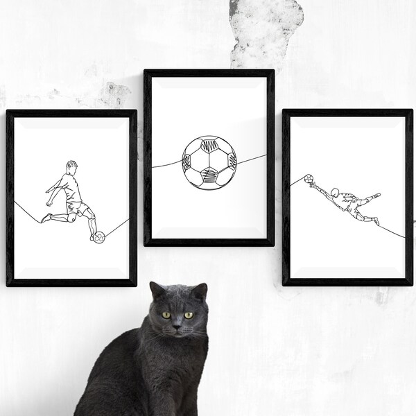 Soccer Wall Art Etsy