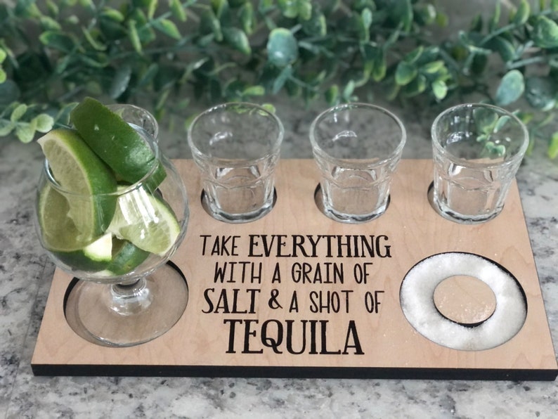 Tequila Flight Board Etsy
