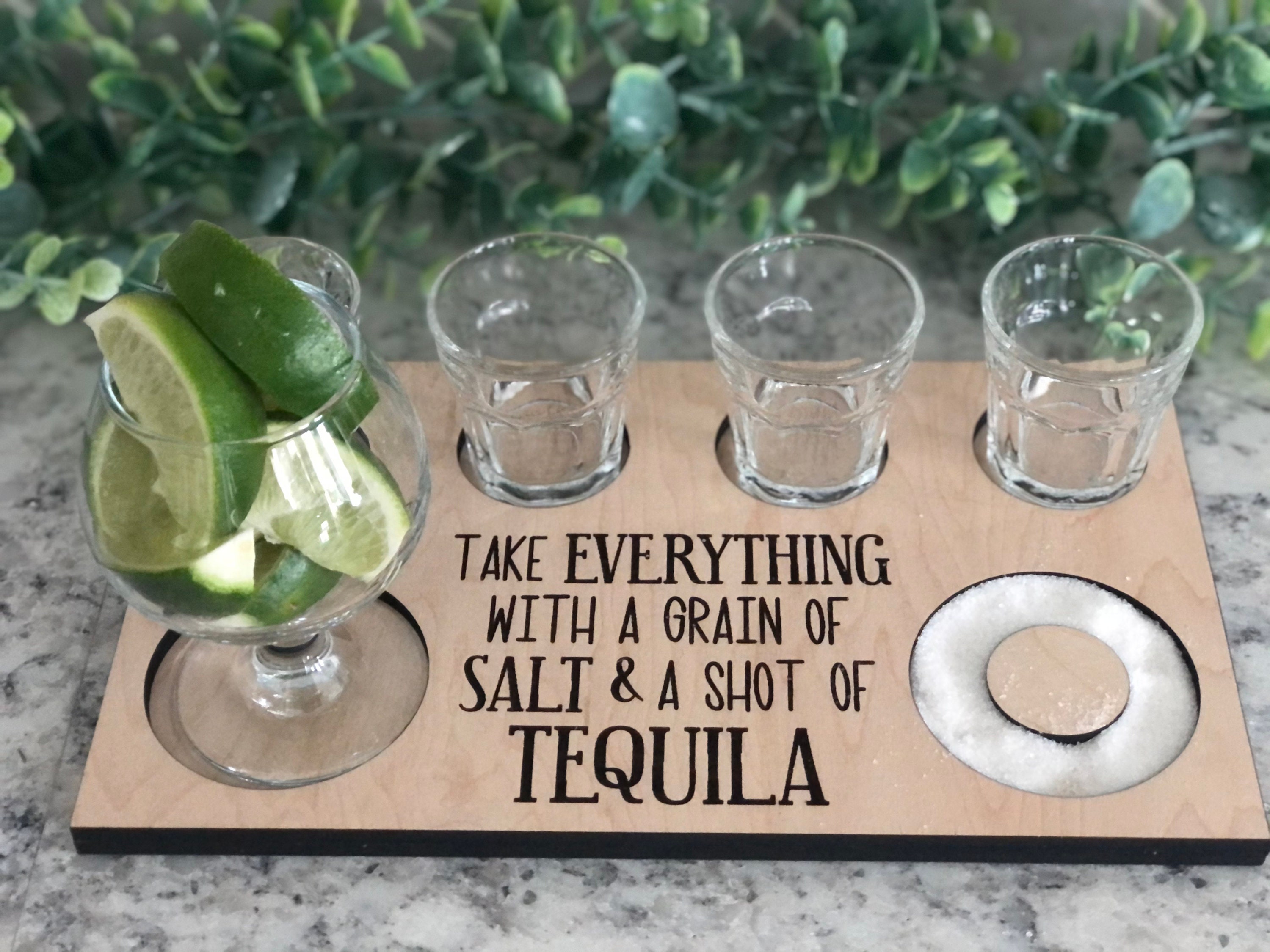 Tequila flight board Etsy
