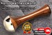 Kansa Wellness Wand Ayurvedic Facial Massage Tool with Teak Wood Handle (Size: 5.25 inches Small) 
