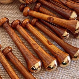 Ayurvedic Pencil Shape Kansa Wand Acupressure Massager for Stress Relief and Detoxification