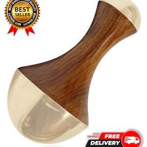 Ayurvedic Kansa Wand Massager: 2-in-1 Face, Foot & Body Detox Tool