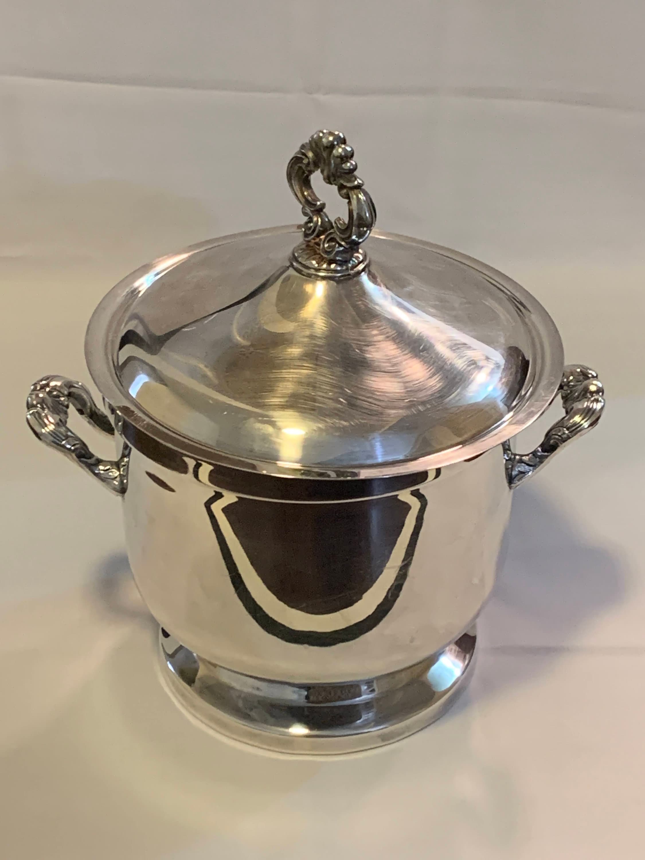 Vintage Victorian Antique Silver Plated Ice Bucket Home Etsy