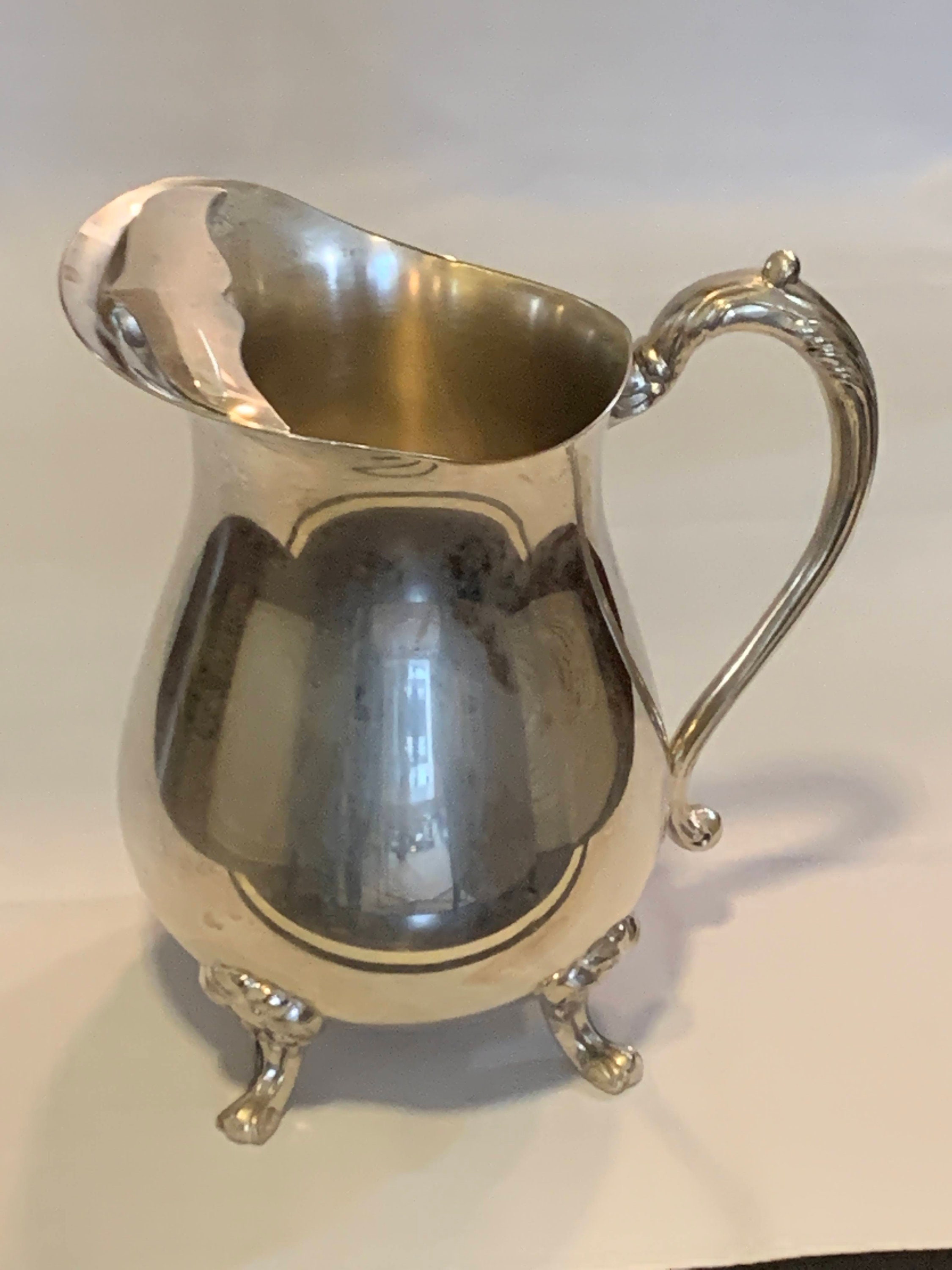 Vintage Silver plated Pitcher Etsy