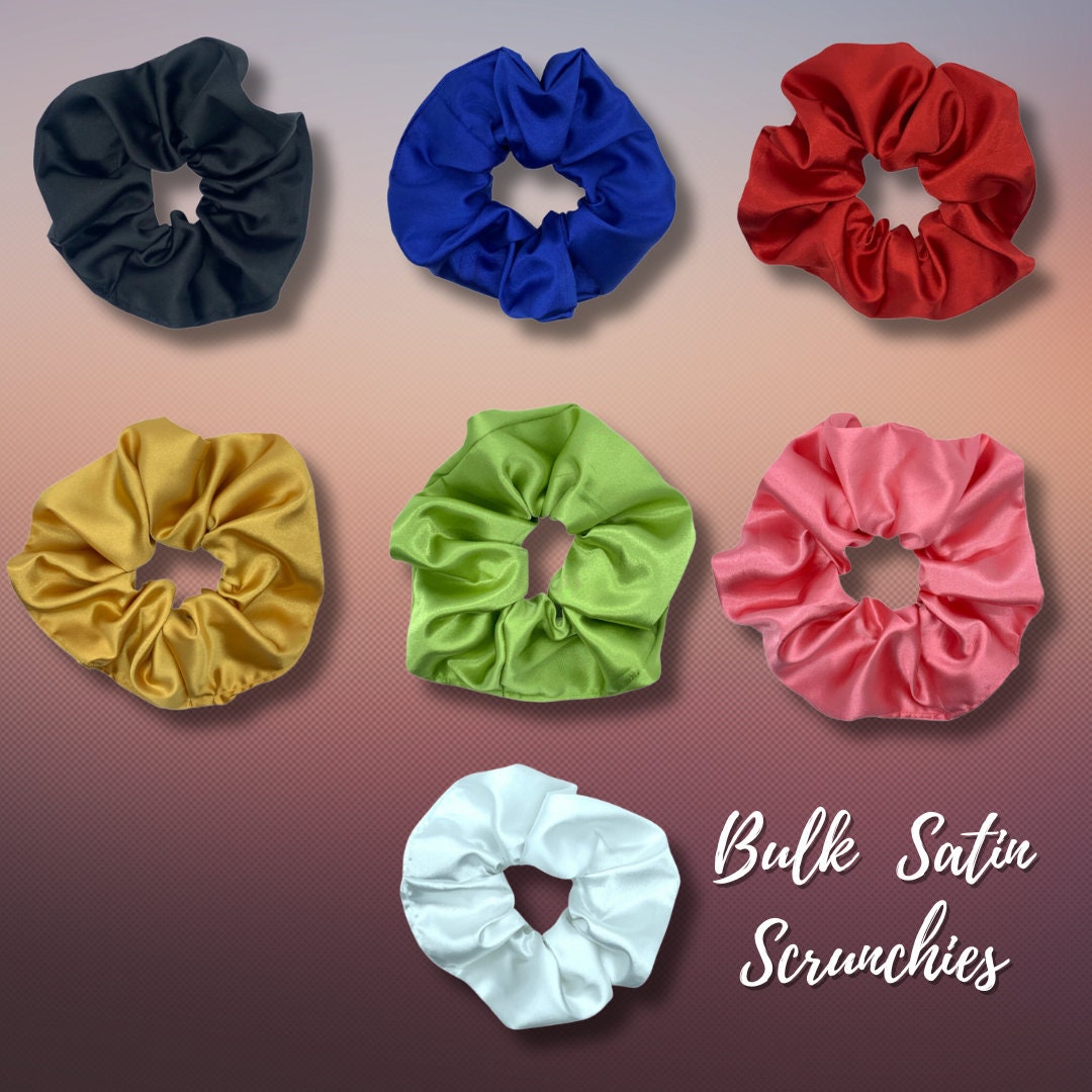 Bulk Satin Scrunchies Satin Hair Ties Elastic Satin Hair Ties Hair
