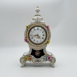 Dresden Porcelain Clock - Etsy