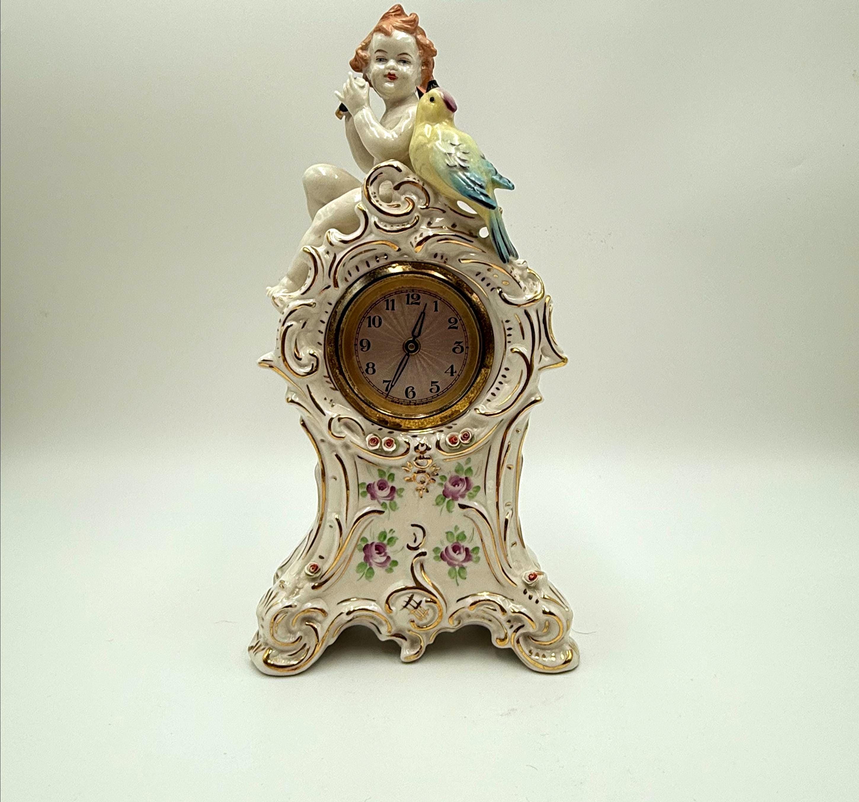 Dresden Porcelain Clock - Etsy