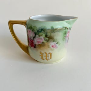 Vintage Rosenthal Donatello Selb Bavaria Hand Painted Floral Creamer/2.5&#39;&#39;deep-3&#39;&#39; height-5&#39;&#39;widht