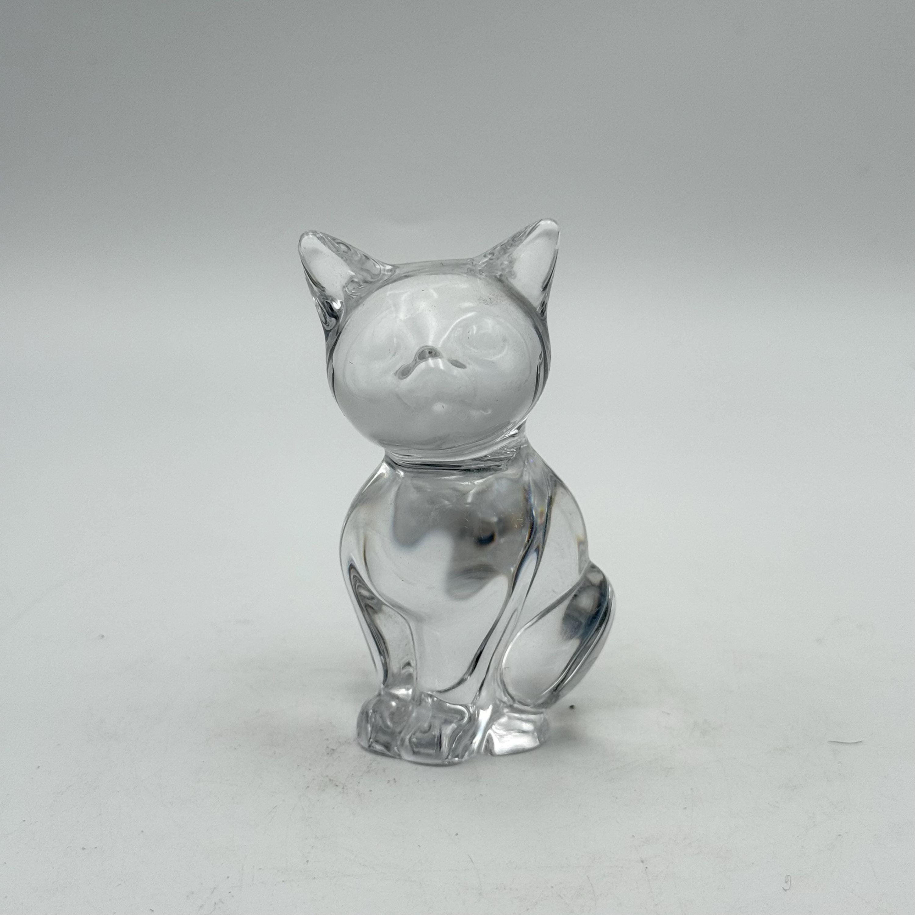 Daum Crystal Cat - Etsy