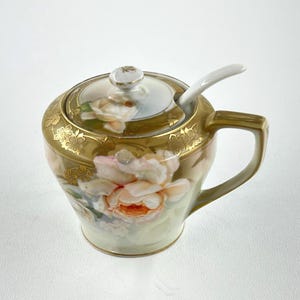 Vintage  RS Germany Porcelain Sugar Bowl Dish /2.5&#39;&#39; tall-2&#39;&#39;deep