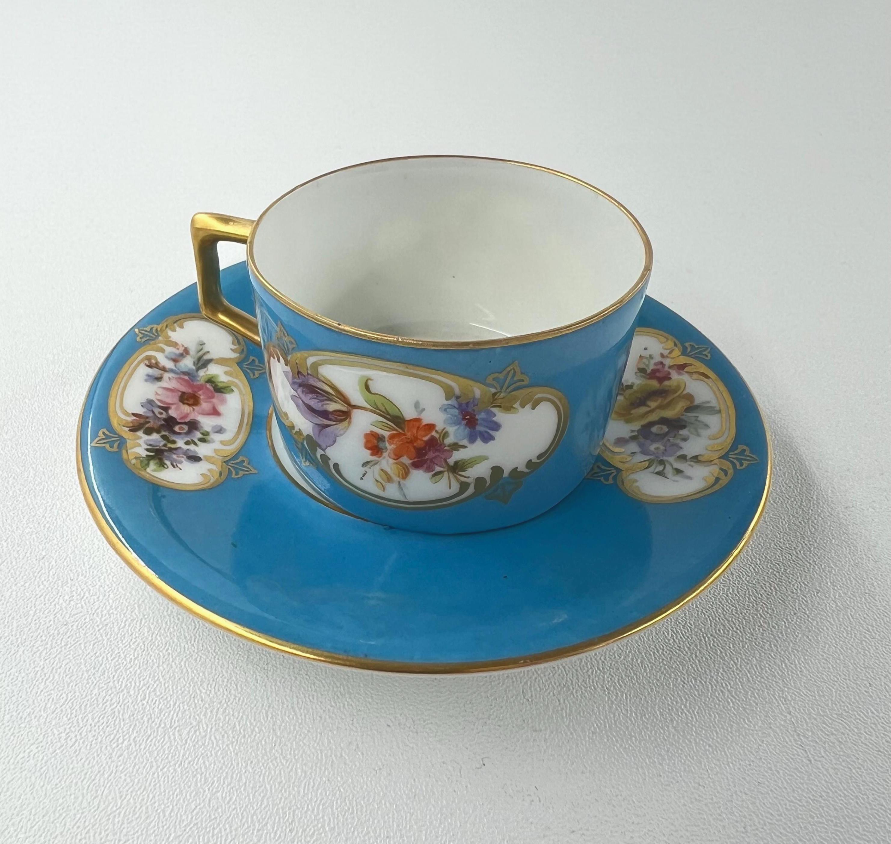 1898-1935 FRAUREUTH(ドイツ)　アンティークデミタス Fraureuth Cup - Etsy
