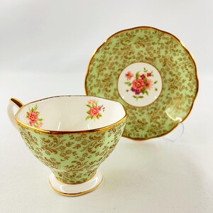 Royal Albert Apple Tea Cup and Saucer: English Bone China Collectible