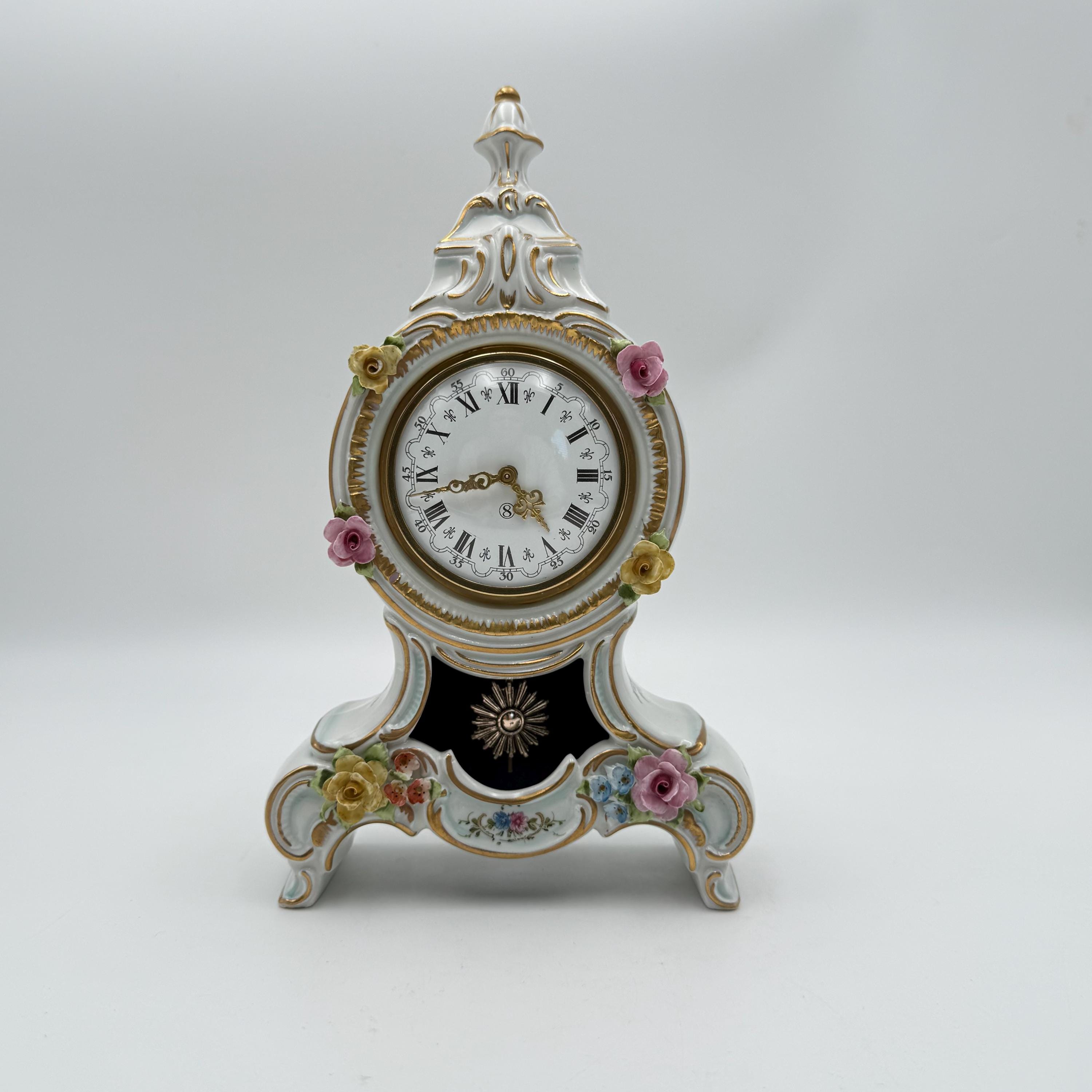 Dresden Porcelain Clock - Etsy