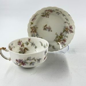 Vintage Haviland France Limoges Tea Cup and Saucer/