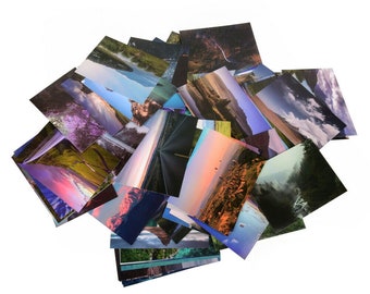 ewtshop 100 landscape postcards, postcard set with 100 different motifs