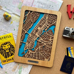 New York,United State 3DKarte,Dekoration,einzigartiges Geschenk für Travellers.Spezielle ideale Dekoration für Ihr Zuhause,Büro,Business&hotels.Memory Geschenk