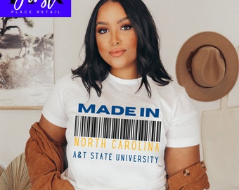 Made in North Carolina A&T State University svg Cut File, Printable png and jpeg for Iron On Transfer. Instant Download.