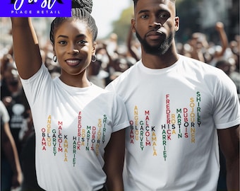 Black History Leaders svg Cut File, Printable png and jpeg for Iron On Transfer. Instant Download.