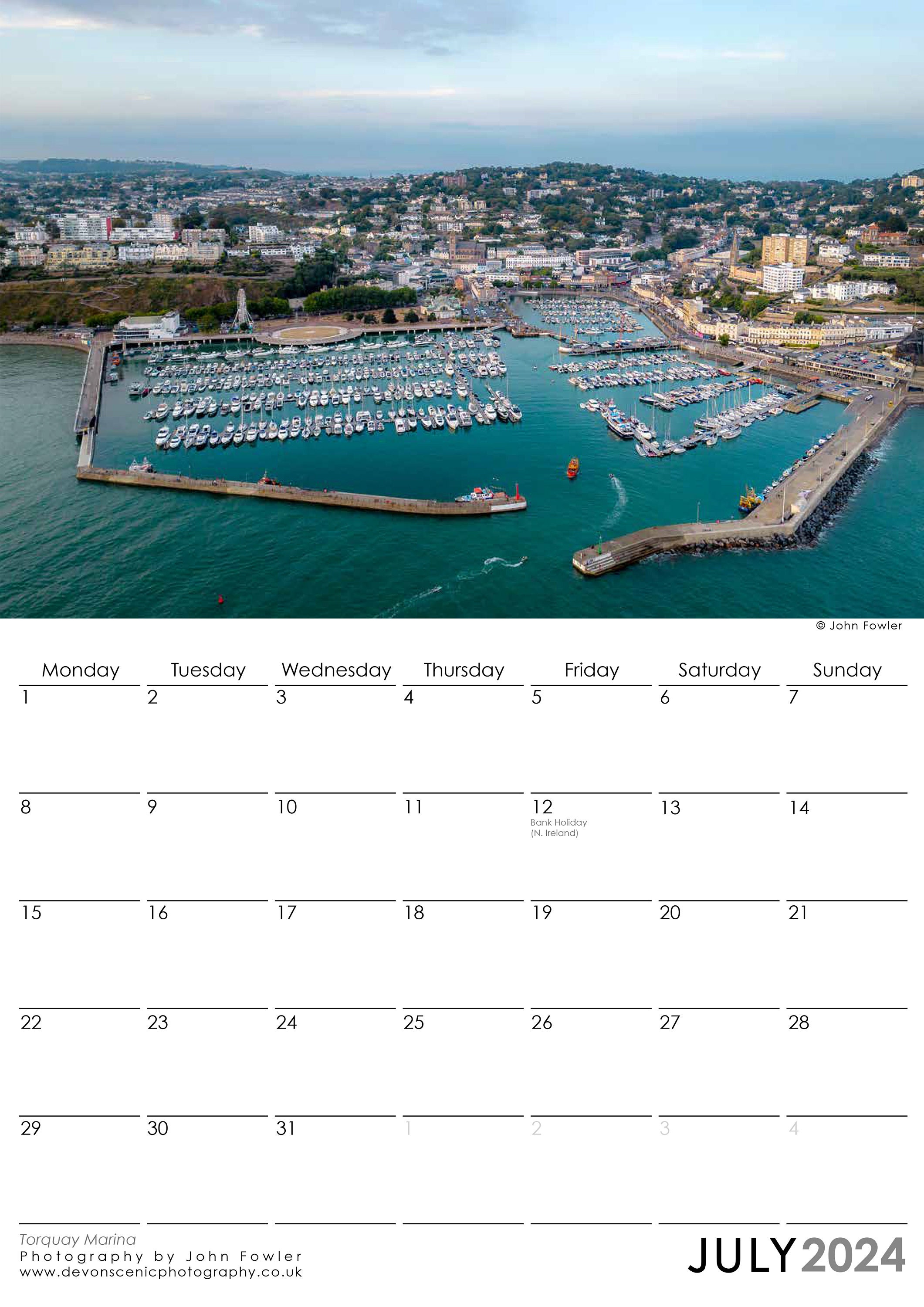 Torquay 2024 Calendar - Etsy