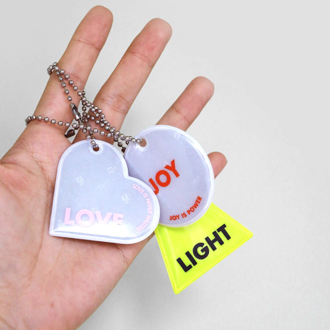 Christian Reflective Tag Keychain for Biker, Security, Safety