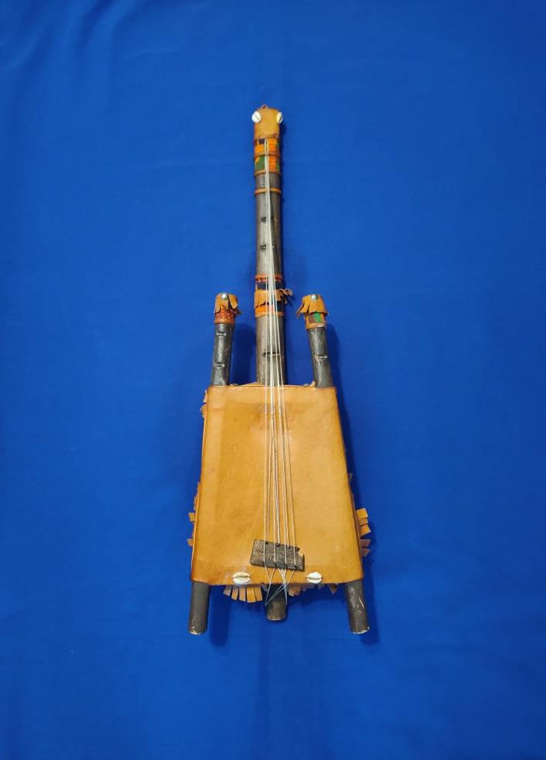 Traditional AFRICAN KORA INSTRUMENT African Art Ghana Kora Musical