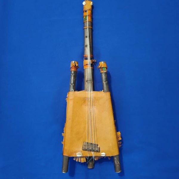 Traditional AFRICAN KORA INSTRUMENT ~ African Art - Ghana Kora musical instrument 8 string ~ Estate Find