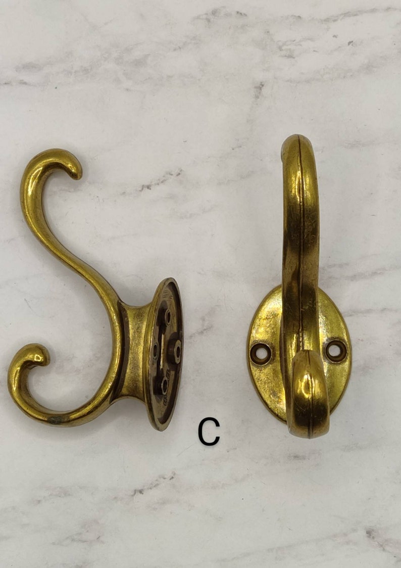 DECORATIVE ANTIQUE HOOK Victorian Bathroom Brass Cast - Etsy