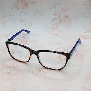 Teal Tortoise Eyeglasses - Etsy display picture 2
