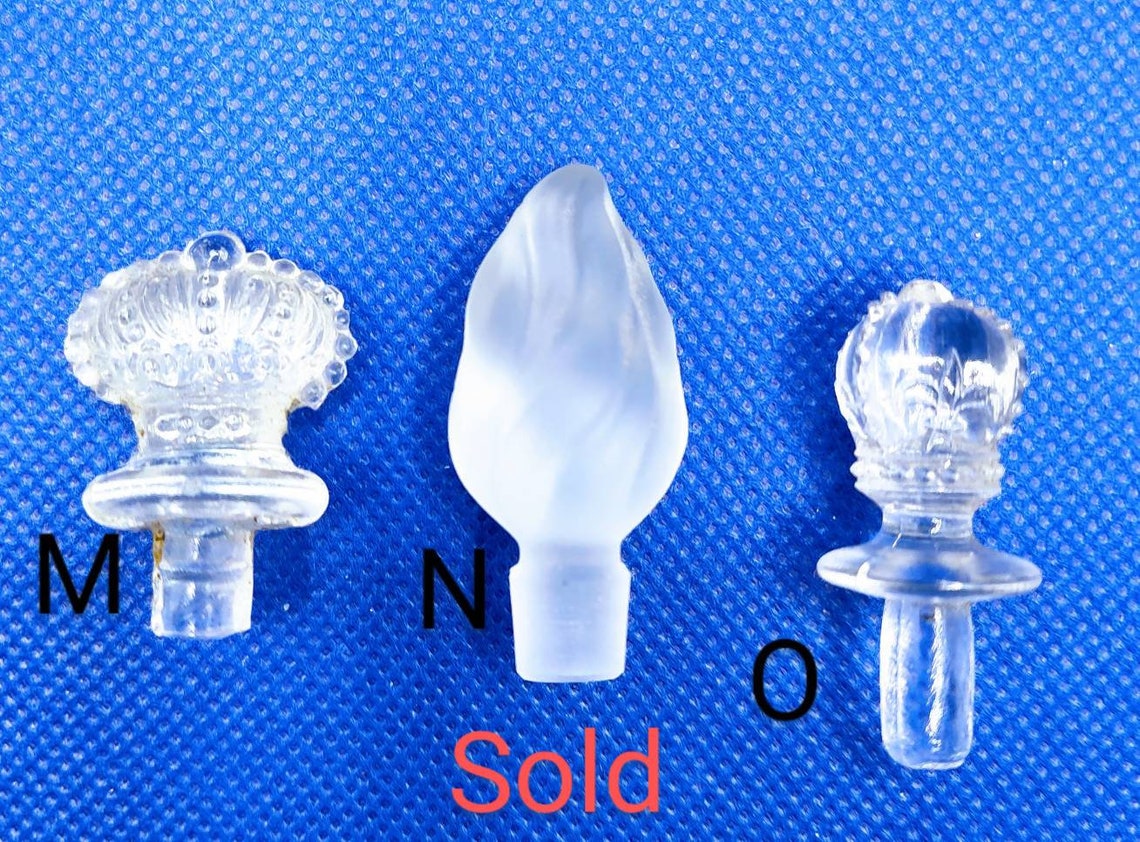 ANTIQUE CRYSTAL STOPPER Perfume Cruet Scientific Etsy