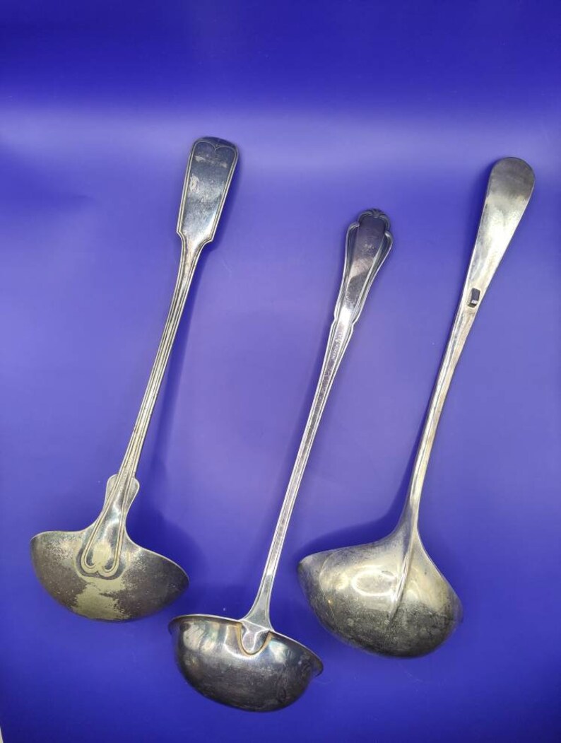 3 PUNCH BOWL LADLES Rogers & Brothers Martin N 90 Etsy